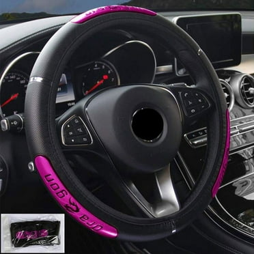 Vitodeco Odorless Dragon Scales Design Genuine Leather Steering Wheel Cover